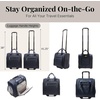image:imageBaggallini 2 Wheel Underseater CarryOn  Lightweight Travel Weekender LuggageFrench Navy