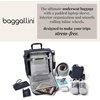 image:imageBaggallini 2 Wheel Underseater CarryOn  Lightweight Travel Weekender LuggageMidnight Blossom Print