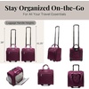 image:imageBaggallini 2 Wheel Underseater CarryOn  Lightweight Travel Weekender LuggageMulberry