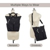 image:imageBaggallini All Set 3 in 1 Tote Backpack  15x105 Lightweight Travel Bag wRFID Phone WristletBlack
