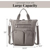 image:imageBaggallini All Set 3 in 1 Tote Backpack  15x105 Lightweight Travel Bag wRFID Phone WristletSterling Shimmer