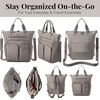image:imageBaggallini All Set 3 in 1 Tote Backpack  15x105 Lightweight Travel Bag wRFID Phone WristletSterling Shimmer