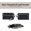 image:imageBaggallini Antitheft RFID Currency Organizer 8x425 Travel Accessory Passport Holder Money Belt Wallet wCard SlotsBlack