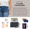 image:imageBaggallini Antitheft RFID Currency Organizer 8x425 Travel Accessory Passport Holder Money Belt Wallet wCard SlotsFrench Navy