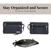image:imageBaggallini Antitheft RFID Currency Organizer 8x425 Travel Accessory Passport Holder Money Belt Wallet wCard SlotsFrench Navy