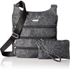 image:imageBaggallini Big Zipper Travel Crossbody Bag  BigMidnight Blossom