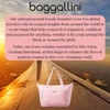 image:imageBaggallini Carryall Expandable Lightweight Travel Tote 22 Packable Folding Compact Nylon Washable Weekender wLuggage SleeveBagg Pink