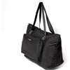 image:imageBaggallini Carryall Expandable Lightweight Travel Tote 22 Packable Folding Compact Nylon Washable Weekender wLuggage SleeveBlack Cheetah Emboss