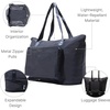 image:imageBaggallini Carryall Expandable Lightweight Travel Tote 22 Packable Folding Compact Nylon Washable Weekender wLuggage SleeveFrench Navy