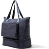 image:imageBaggallini Carryall Expandable Lightweight Travel Tote 22 Packable Folding Compact Nylon Washable Weekender wLuggage SleeveFrench Navy