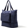 image:imageBaggallini Carryall Expandable Lightweight Travel Tote 22 Packable Folding Compact Nylon Washable Weekender wLuggage SleeveFrench Navy