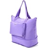 image:imageBaggallini Carryall Expandable Lightweight Travel Tote 22 Packable Folding Compact Nylon Washable Weekender wLuggage SleeveLavender Surf