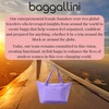 image:imageBaggallini Carryall Expandable Lightweight Travel Tote 22 Packable Folding Compact Nylon Washable Weekender wLuggage SleeveLavender Surf