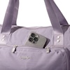image:imageBaggallini Carryall Expandable Lightweight Travel Tote 22 Packable Folding Compact Nylon Washable Weekender wLuggage SleeveLilac