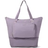 image:imageBaggallini Carryall Expandable Lightweight Travel Tote 22 Packable Folding Compact Nylon Washable Weekender wLuggage SleeveLilac