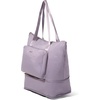 image:imageBaggallini Carryall Expandable Lightweight Travel Tote 22 Packable Folding Compact Nylon Washable Weekender wLuggage SleeveLilac
