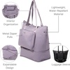 image:imageBaggallini Carryall Expandable Lightweight Travel Tote 22 Packable Folding Compact Nylon Washable Weekender wLuggage SleeveLilac