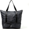 image:imageBaggallini Carryall Expandable Lightweight Travel Tote 22 Packable Folding Compact Nylon Washable Weekender wLuggage SleeveMidnight Blossom