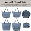 image:imageBaggallini Carryall Expandable Lightweight Travel Tote 22 Packable Folding Compact Nylon Washable Weekender wLuggage SleeveMist
