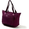 image:imageBaggallini Carryall Expandable Lightweight Travel Tote 22 Packable Folding Compact Nylon Washable Weekender wLuggage SleeveMulberry