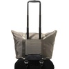 image:imageBaggallini Carryall Expandable Lightweight Travel Tote 22 Packable Folding Compact Nylon Washable Weekender wLuggage SleeveSterling Shimmer