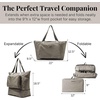 image:imageBaggallini Carryall Expandable Lightweight Travel Tote 22 Packable Folding Compact Nylon Washable Weekender wLuggage SleeveSterling Shimmer