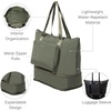 image:imageBaggallini Carryall Expandable Lightweight Travel Tote 22 Packable Folding Compact Nylon Washable Weekender wLuggage SleeveThyme