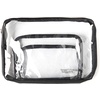 image:imageBaggallini Clear Travel PouchesBlack