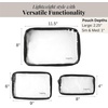 image:imageBaggallini Clear Travel PouchesBlack