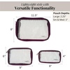 image:imageBaggallini Clear Travel PouchesMulberry