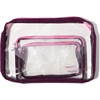 image:imageBaggallini Clear Travel PouchesMulberry Color Block