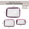 image:imageBaggallini Clear Travel PouchesMulberry Color Block