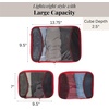 image:imageBaggallini Compression Cube 3piece set  Lightweight Compression Packing Cubes for TravelScarlet