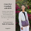 image:imageBaggallini Crossbody Travel Bag 11x85 Lightweight Waterresistant Nylon HandbagBlack Cheetah Emboss