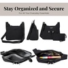 image:imageBaggallini Crossbody Travel Bag 11x85 Lightweight Waterresistant Nylon HandbagBlack Cheetah Emboss
