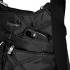 image:imageBaggallini Crossbody Travel Bag 11x85 Lightweight Waterresistant Nylon HandbagBlack Quilt