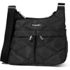 image:imageBaggallini Crossbody Travel Bag 11x85 Lightweight Waterresistant Nylon HandbagBlack Quilt
