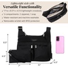 image:imageBaggallini Crossbody Travel Bag 11x85 Lightweight Waterresistant Nylon HandbagBlack With Sand Lining