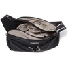 image:imageBaggallini Crossbody Travel Bag 11x85 Lightweight Waterresistant Nylon HandbagBlack With Sand Lining