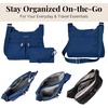 image:imageBaggallini Crossbody Travel Bag 11x85 Lightweight Waterresistant Nylon HandbagPacific