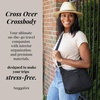 image:imageBaggallini Crossbody Travel Bag 11x85 Lightweight Waterresistant Nylon HandbagPortobello