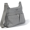 image:imageBaggallini Crossbody Travel Bag 11x85 Lightweight Waterresistant Nylon HandbagStone Heritage