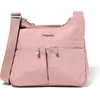 image:imageBaggallini Crossbody Travel Bag 11x85 Lightweight Waterresistant Nylon HandbagWoodrose