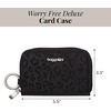image:imageBaggallini Deluxe Card Case  Lightweight 55x33 RFID Protected Womens Wallet Card HolderBlack Cheetah Emboss