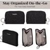 image:imageBaggallini Deluxe Card Case  Lightweight 55x33 RFID Protected Womens Wallet Card HolderBlack Cheetah Emboss
