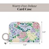 image:imageBaggallini Deluxe Card Case  Lightweight 55x33 RFID Protected Womens Wallet Card HolderMeadow Print