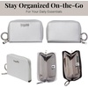 image:imageBaggallini Deluxe Card Case  Lightweight 55x33 RFID Protected Womens Wallet Card HolderSilver Metallic