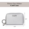 image:imageBaggallini Deluxe Card Case  Lightweight 55x33 RFID Protected Womens Wallet Card HolderSilver Metallic