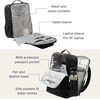 image:imageBaggallini Everyday Laptop Backpack  11x155 Lightweight WaterRepellent Nylon Travel Bag wPadded Laptop Sleeve amp RFIDBlack