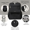 image:imageBaggallini Everyday Laptop Backpack  11x155 Lightweight WaterRepellent Nylon Travel Bag wPadded Laptop Sleeve amp RFIDBlack